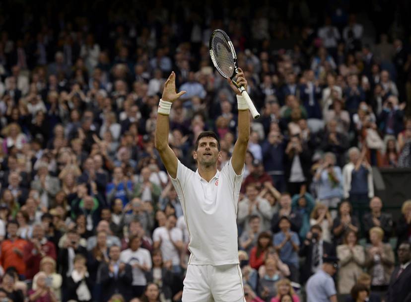 Novak Djokovic approda al terzo turno con la vittoria in tre set, 6-4; 6-3; 7-6(5) su Mannarino (Reuters)
